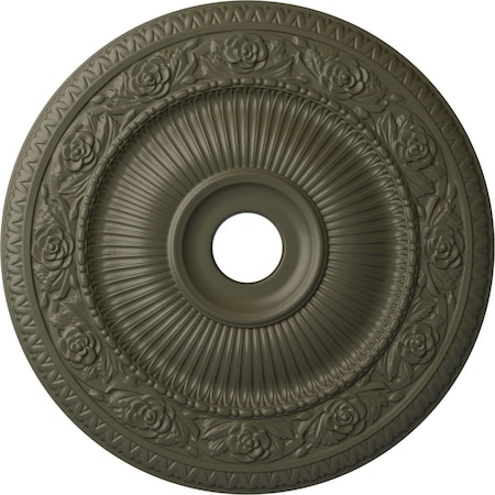 Ekena Millwork Logan Ceiling Medallion (Fits Canopies up to 6 1/8"), 24 1/4"OD x 3 7/8"ID x 2"P, Witch Hazel CM24LO1WHF
